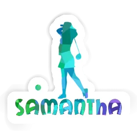 Samantha Sticker Golferin Image