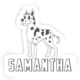 Aufkleber Dogge Samantha Image