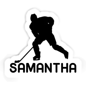 Aufkleber Eishockeyspieler Samantha Image