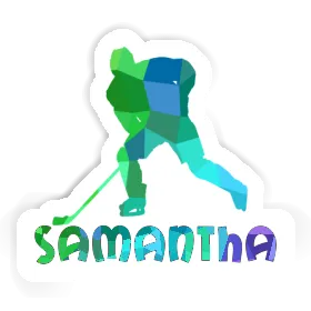 Sticker Eishockeyspieler Samantha Image