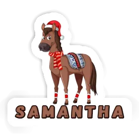 Weihnachtspferd Sticker Samantha Image