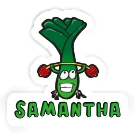 Gewichtheber Aufkleber Samantha Image