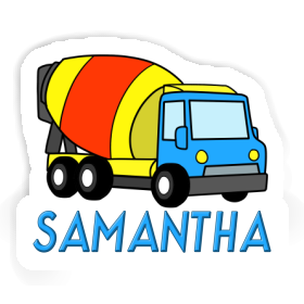 Sticker Samantha Mixer Truck Image