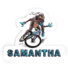 Aufkleber Mountainbiker Samantha Image