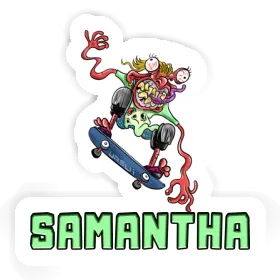 Samantha Sticker Skateboarder Image