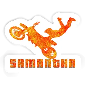 Autocollant Motocrossiste Samantha Image