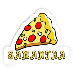 Samantha Aufkleber Pizza Image