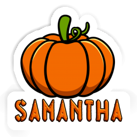 Samantha Autocollant Courge Image