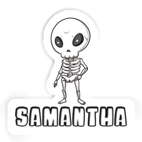 Aufkleber Samantha Skelett Image