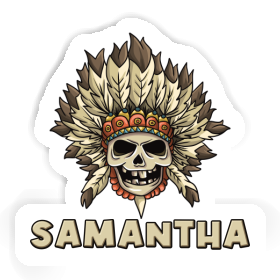 Totenkopf Aufkleber Samantha Image