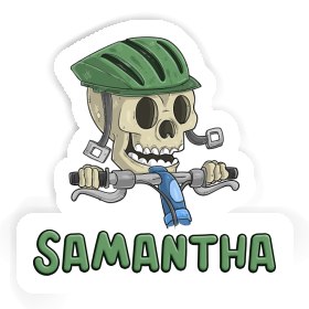 Aufkleber Mountainbiker Samantha Image