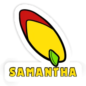 Samantha Aufkleber Surfboard Image