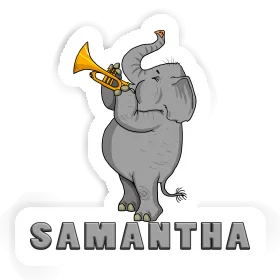Samantha Autocollant Éléphant Image