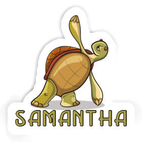 Sticker Samantha Yoga Turtle Image