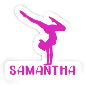 Sticker Samantha Yoga Woman Image
