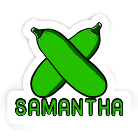 Samantha Autocollant Courgette Image
