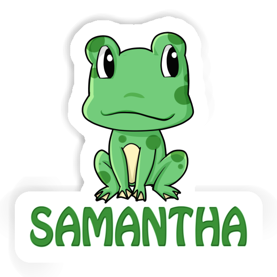 Frosch Aufkleber Samantha Notebook Image