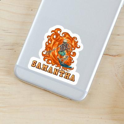 Samantha Sticker Surfer Laptop Image