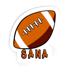 Ballon de rugby Autocollant Sana Image