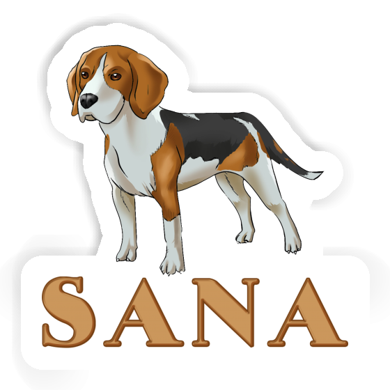 Autocollant Beagle Sana Notebook Autocollant Beagle Sana Gift package Image
