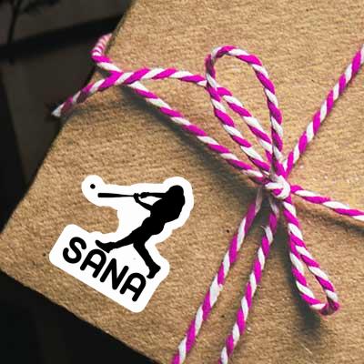Autocollant Joueur de baseball Sana Notebook Image