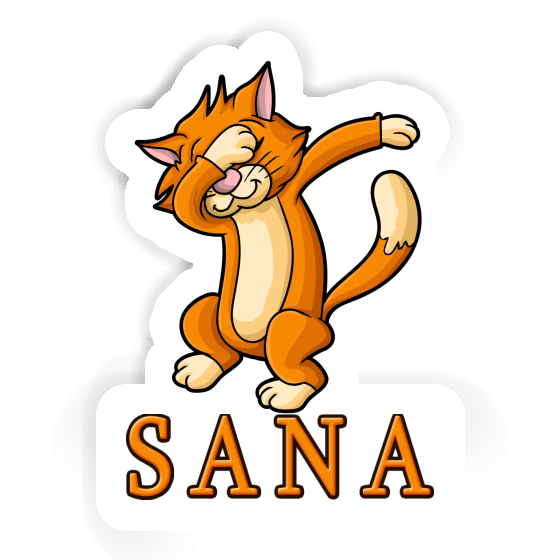 Autocollant Chat Sana Laptop Image
