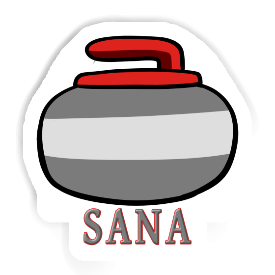 Autocollant Sana Pierre de curling Laptop Image