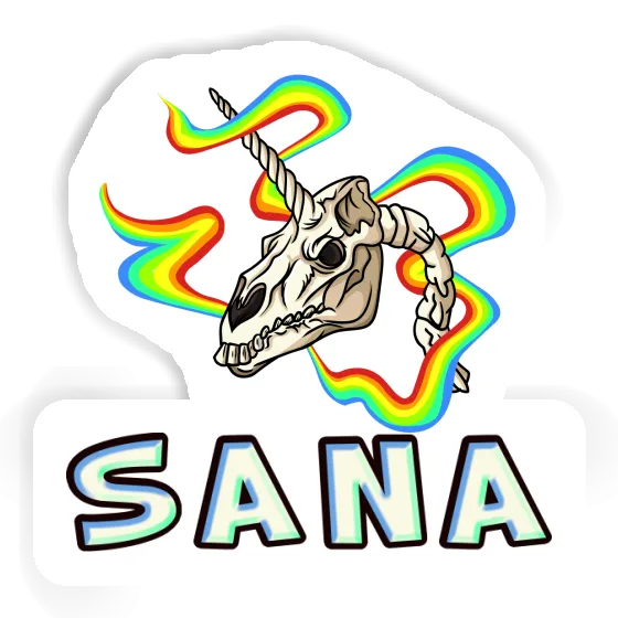 Crâne de licorne Autocollant Sana Laptop Crâne de licorne Autocollant Sana Laptop Image