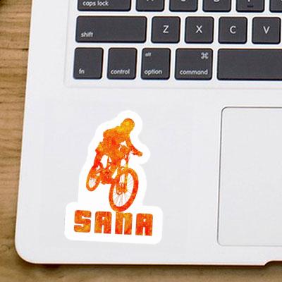 Freeride Biker Sticker Sana Laptop Image