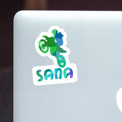 Autocollant Motocrossiste Sana Laptop Image