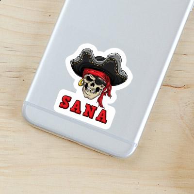 Crâne de pirate Autocollant Sana Gift package Image