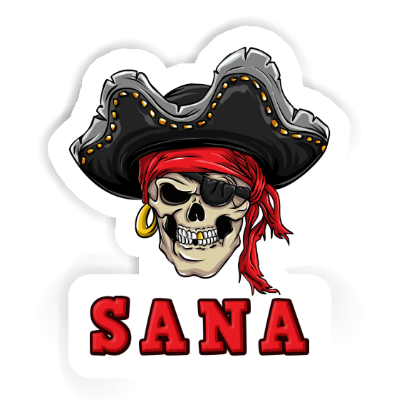Crâne de pirate Autocollant Sana Image