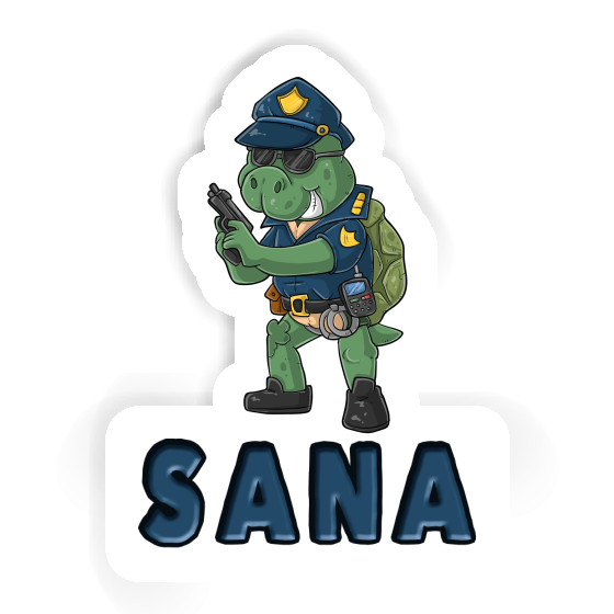 Autocollant Sana Policier Notebook Image