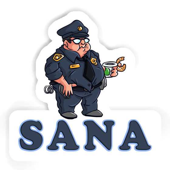 Sticker Sana Polizist Notebook Sticker Sana Polizist Gift package Image