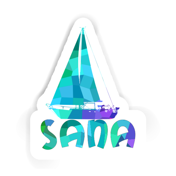 Sana Autocollant Voilier Laptop Image