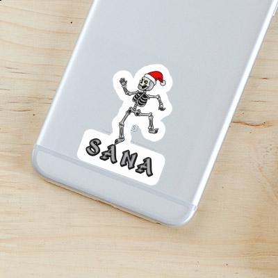 Squelette de Noël Autocollant Sana Image