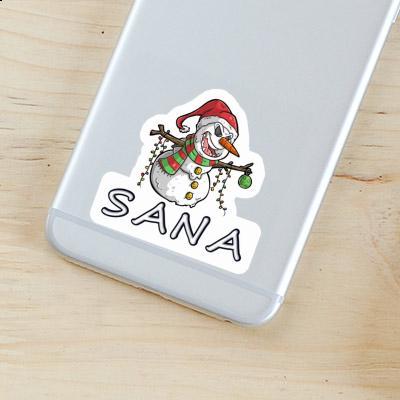 Autocollant Bonhomme de neige Sana Image