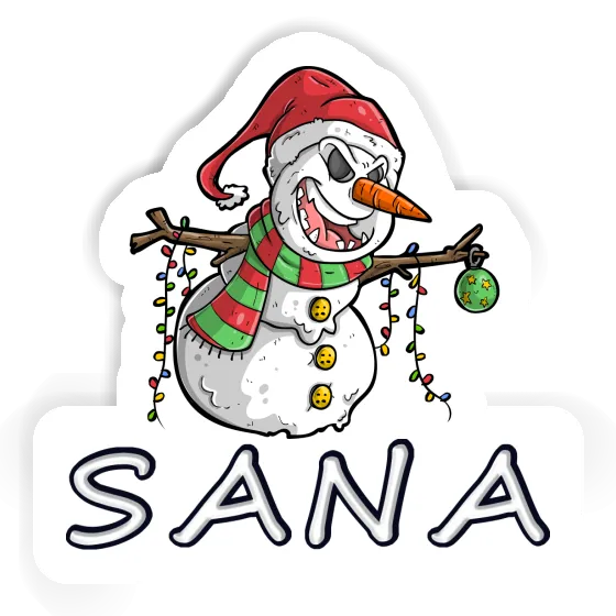 Autocollant Bonhomme de neige Sana Laptop Image