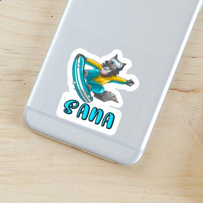 Sana Autocollant Snowboardeur Gift package Image