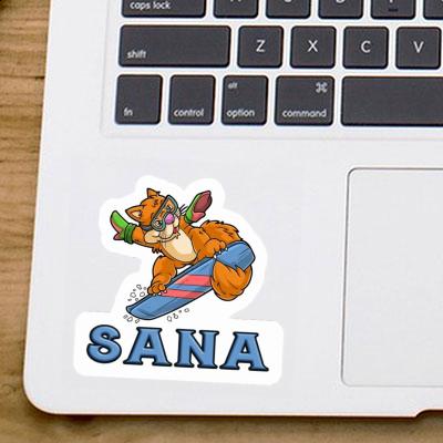 Autocollant Sana Snowboardeuse Notebook Autocollant Sana Snowboardeuse Notebook Image