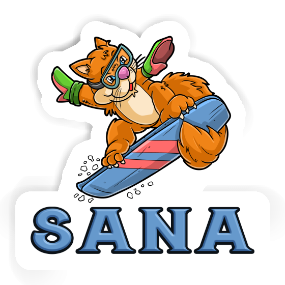 Autocollant Sana Snowboardeuse Image