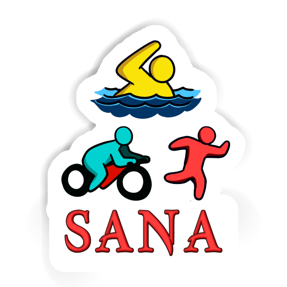 Autocollant Triathlète Sana Notebook Autocollant Triathlète Sana Gift package Image