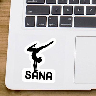Autocollant Femme de yoga Sana Laptop Autocollant Femme de yoga Sana Laptop Image