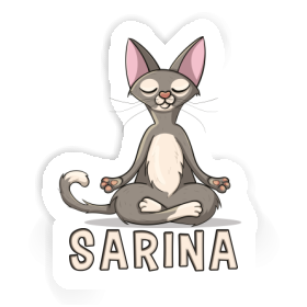 Autocollant Sarina Chat Image
