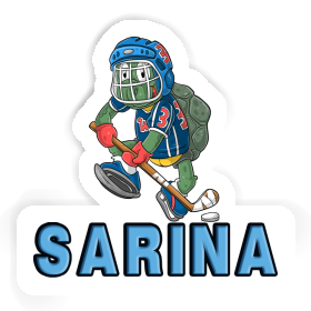 Sarina Autocollant Joueur de hockey sur glace Image