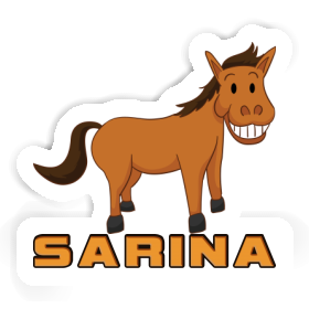 Sarina Autocollant Cheval sourire Image