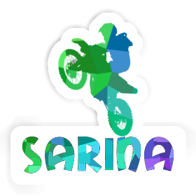 Autocollant Motocrossiste Sarina Image