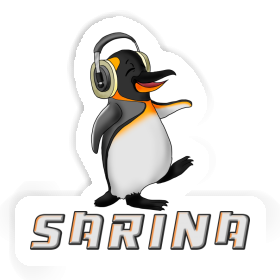 Pingouin musicien Autocollant Sarina Image