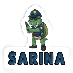 Sarina Autocollant Policier Image