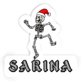 Squelette de Noël Autocollant Sarina Image